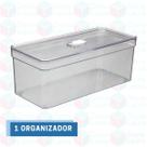 1 Un Organizador Porta Ovos Alto Retangular Grande Com Tampa