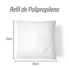 1 UN Refil de Almofada Enchimento 45x45cm Polipropileno Espuma