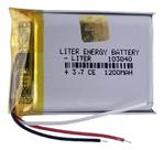 1 Unidade 103040 3 Fios 3,7v 1200mah 10mm X 30mm X 40mm -