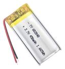 1 Unidade 602040 3,7v Com 2 Fios 450mah 6mm X 20mm X 40mm
