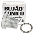1 Unidade Bujão Cônico Arruela Carter Espanado 14mm Fiat Gm Vw Bmw 1 Unidade Bujão Cônico Arruela Carter Espanado 14mm Fiat Gm Vw Bmw