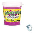 1 X Slime Kimeleka Glitter Original Acrilex 180g Lavável Não Tóxico AZUL
