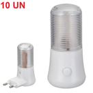 10 Abajur Luminária Tomada Luz Noturna Led Emergência