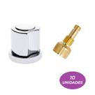 10 Acabamentos C50 Cromado Abs 1/2 e 3/4 - Registro Fabrimar