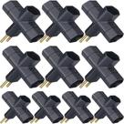 10 Adaptador De Tomada Tipo T Benjamin 2 Pinos 110/220V ADP1-21