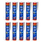 10 Adesivo Selante Pu 360g Fixa Tudo Branco Cola Metal Mármore Vidro Azulejo Granito Concreto Gesso