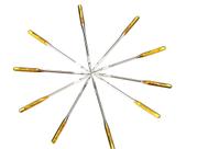 10 Agulhas Para Maquina Doméstica Douradas n 14