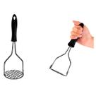 10 Amassador Espremedor de Legumes E Batatas Cabo Preto Inox