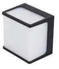 10 arandela led biv 8w 3000k - 3000k - ip65 - preta - ctb