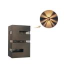 10 Arandela Massuia Externa E Interna Preta Com Lâmpada Led Cor Preto 110V/220V