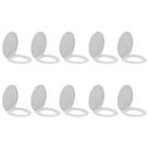 10 Assentos Sanitário Oval Branco Almofadado Tigre 26910510