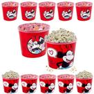10 Balde de Pipoca Minnie Vermelha 2L Festa Infantil Atacado