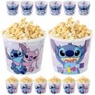 10 Baldes para Pipoca do Stitch Decoração e Lembrança de Festa Sacola de Doces 10 Baldes para Pipoca do Stitch Decoração e Lembrança de Festa Sacola de Doces