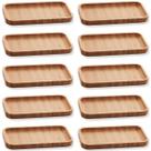 10 Bandejas Bambu Lyor Retangular Petisqueiras Multiuso Hire 20x10cm para Restaurante 10 Bandejas Bambu Lyor Retangular Petisqueiras Multiuso Hire 20x10cm para Restaurante