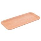 10 Bandejas de Madeira Tábua Retangular 34x15cm Decoração