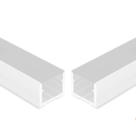 10 Barras Perfil Led Sobrepor Slim Baby 7mm 1m P/ Marcenaria