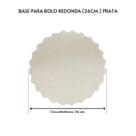 10 Base Laminada Cake Board Para Bolo Redondo 26cm Prata 10 Base Laminada Cake Board Para Bolo Redondo 26cm Prata