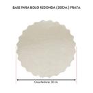 10 Base Laminada Cake Board Para Bolo Redondo 30cm Prata