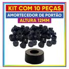 10 Batentes de Borracha Pequenos p/ Portão Basculante Alta Resistência