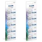 10 Bateria Moeda Botão Blister Lithium 3v Pilha Elgin Cr2016