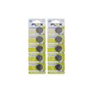 10 baterias de lítio flex cr2032-2 cartelas com 5 unidades 10 baterias de lítio flex cr2032-2 cartelas com 5 unidades