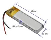 10 Baterias Reposição Para Caneta Espiã 3.7v 130mah Gr 10 Baterias Reposição Para Caneta Espiã 3.7v 130mah Gr