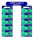 10 Baterias Sony 364 Sr621 Orig Ag1 Lr620 Lr621 Lr60 Relógio