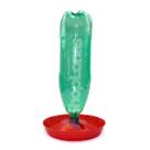 10 Bebedouro Para Aves Frangos Codornas Base Garrafa Pet 2L