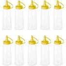 10 Bisnagas para Molhos Plástica 250ml Frasco Ketchup Mostarda Massa Crepe Cozinha