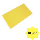 10 Blocos De Espuma Multiuso Amarelo 22cm X 12cm X 6cm