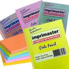 10 Blocos Recados Cole Fácil 76 x 102mm Verde, Amarelo, laranja e Rosa Tons Pasteis 1000 Folhas
