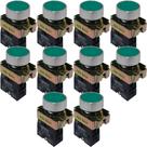 10 botão de impulso ampb6g ou xb2-ba31 verde 1na sibratec