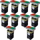 10 Botão Duplo Liga/Desliga Iluminado Retangular BW8365 SIBRATEC