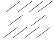 10 Brocas 1,4 x 40mm Aço Rápido HSS Pro - Rocast