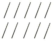 10 Brocas 2 x 49mm Aço Rápido HSS Pro - Rocast