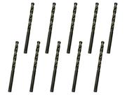 10 Brocas 5,3 x 86mm Aço Rápido HSS Pro - Rocast