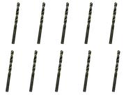 10 Brocas 6,6 x 101mm Aço Rápido HSS Pro - Rocast