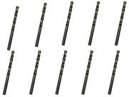 10 Brocas 6,9 x 109mm Aço Rápido HSS Pro - Rocast