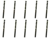 10 Brocas 7,5 x 109mm Aço Rápido HSS Pro - Rocast