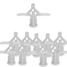 10 buchas plásticas para drywall 24 a 32mm vonder