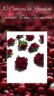 10 CABEÇAS DE ROSAS EM VELUDO PÉTALAS FLOR SÉPALA S/ CABO/Decoração/Enfeite/Presente
