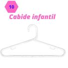 10 Cabide infantil de acrilico transparente de 8mm 10 Cabide infantil de acrilico transparente de 8mm