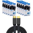 10 Cabos HDMI Full HD Trançado It Blue 3Mts Atacado Lojista