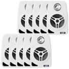 10 Caixa De Som Ambiente Leson Branca 70w 8 Ohms 4 Pol