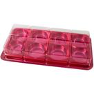 10 caixa retangular p/ trufas e bombons c/ 8 cavidades bwb