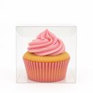 10 Caixas acetato transparente 8x8x8 para cupcake doces