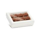 10 Caixas Brancas para 12 Doces Gourmet com Divisoria para Bombons Brigadeiro Docinhos Trufas