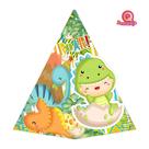 10 Caixas Cone Dino Baby Verde com Aplique 3D 10 Caixas Cone Dino Baby Verde com Aplique 3D