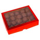 10 Caixas Laminada Vermelha Para 20 Doces C4686 Com Visor Embalagem Presente Lembrancinha Ideia 10 Caixas Laminada Vermelha Para 20 Doces C4686 Com Visor Embalagem Presente Lembrancinha Ideia