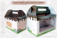 10 caixas maleta (15cm de altura) para ovos de colher - trio de 100 a 150gr